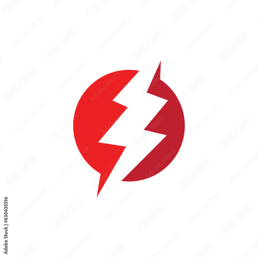 Power lightning logo vector illustration business element and symbol design Power lightning logo vector illustration business element and symbol design
