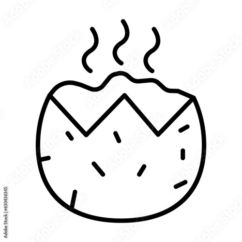 Baked potato icon