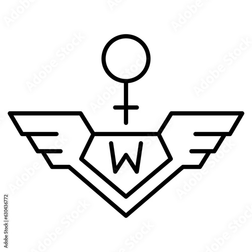 Superwoman badge icon