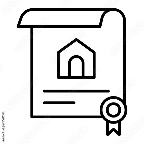 Title deed icon