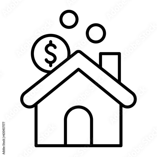 Real estate investment icon