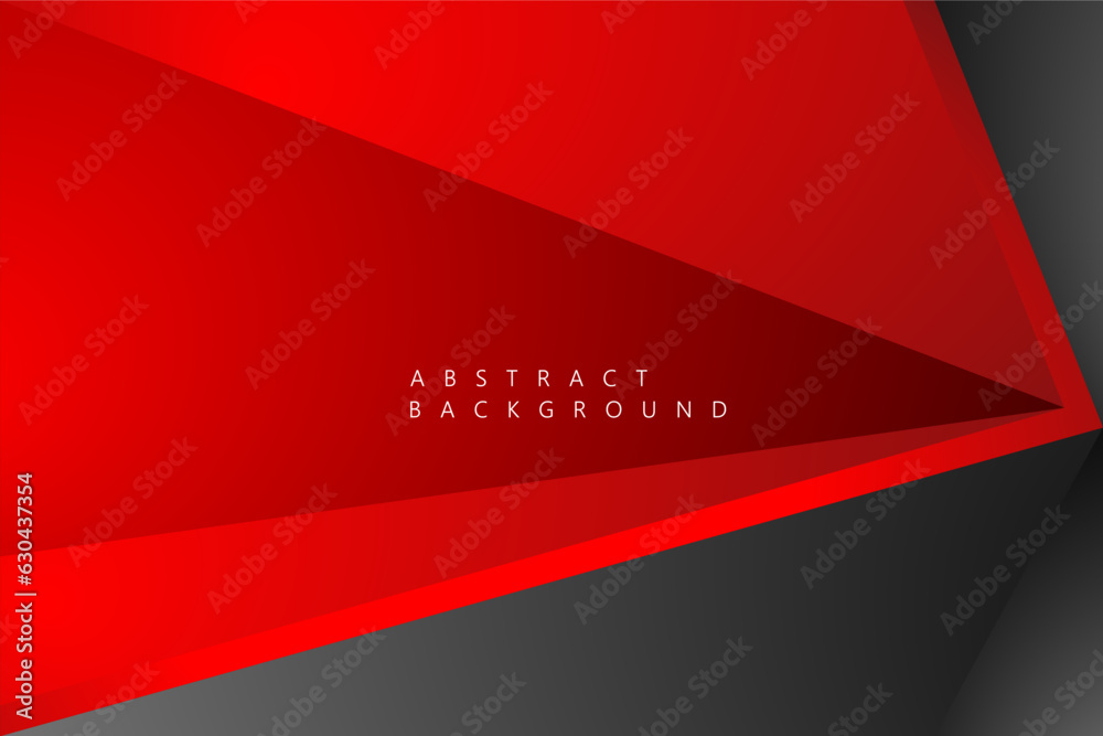 Red and black metallic technology style modern abstract background. design concept
