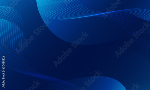 Blue wave. Blue abstract wave flow, vector abstract design element.