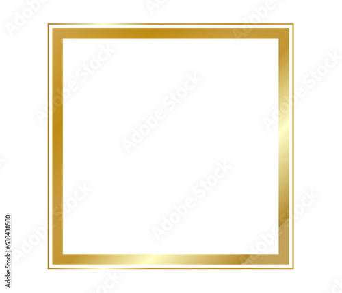 Realistic golden frame