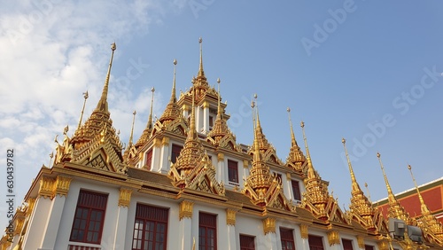 Thai architecture temple  Loha-Prasart