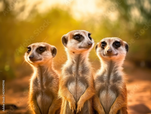 Meerkat in its Natural Habitat, Wildlife Photography, Generative AI © Vig