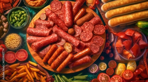 different types of sausages