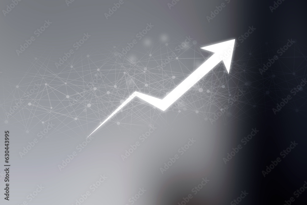 2d rendering Stock market online business concept. business Graph 2d rendering Stock market online business concept. business Graph