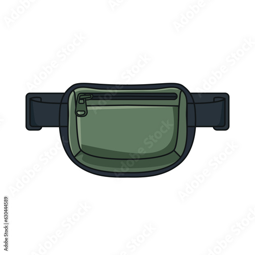 Waist bag. Different types of bags for money and cards, a modern bag.