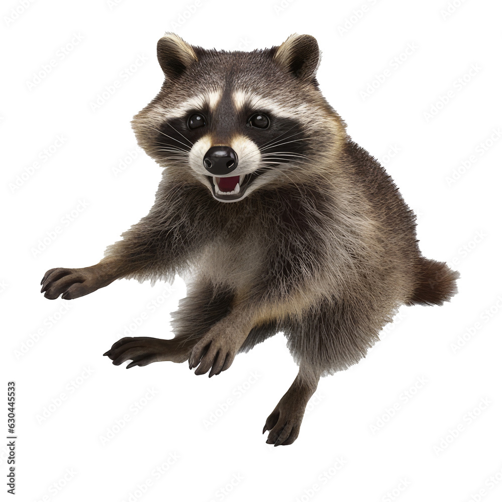 Obraz premium raccoon transparent background