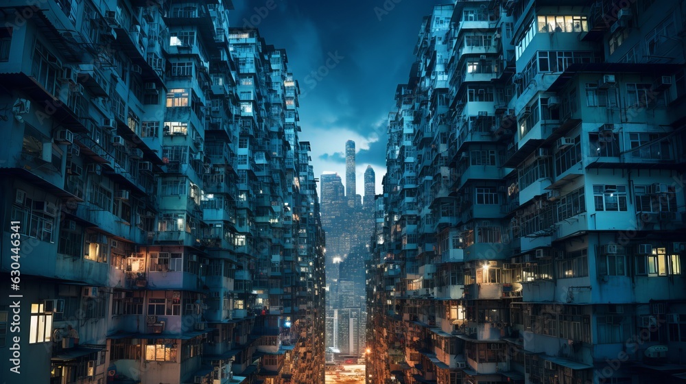 Cityscape in Hong Kong generative ai