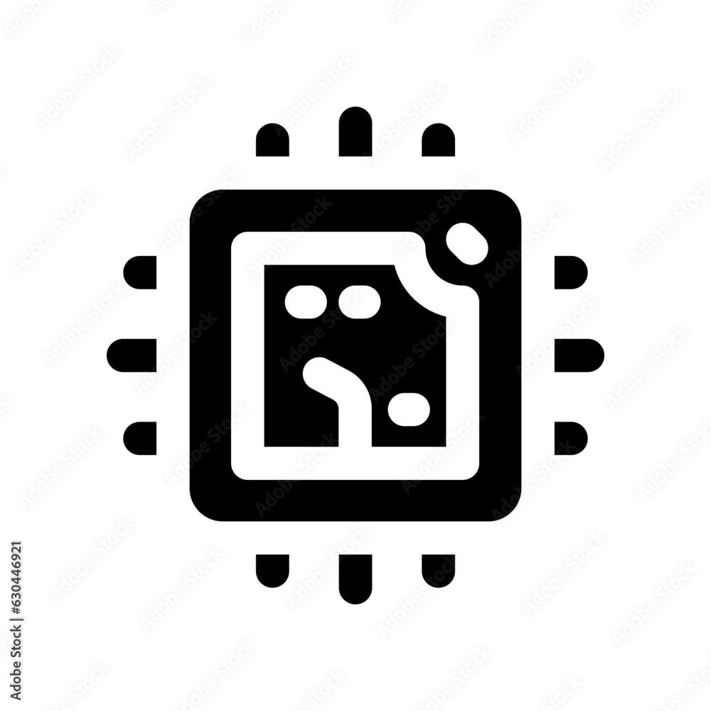 chip icon. vector icon for your website, mobile, presentation, and logo design.