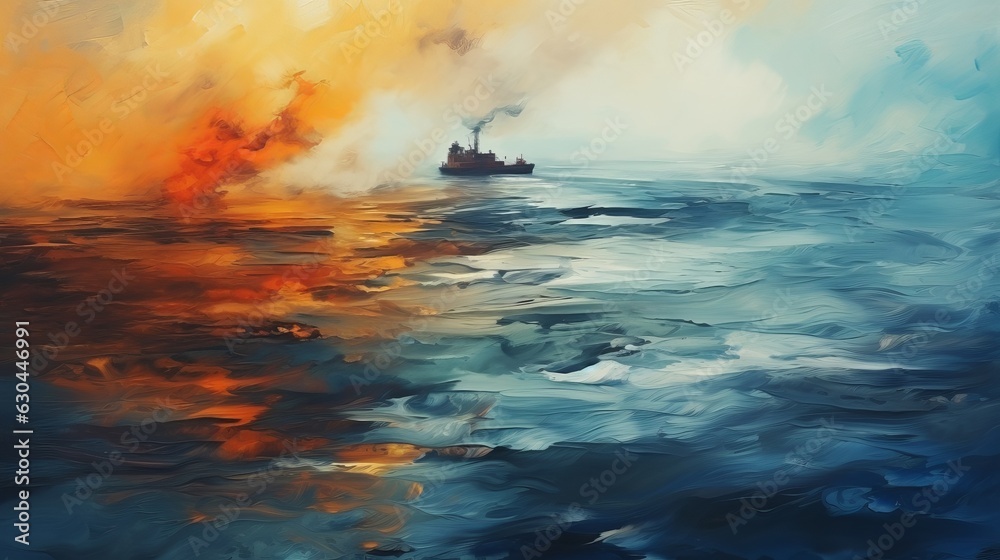 webinar banner,Oil leak from Ship , Oil spill pollution polluted water surface water pollution as a result of human activities. industrial chemical contamination. generative ai webinar banner,Oil leak from Ship , Oil spill pollution polluted water surface water pollution as a result of human activities. industrial chemical contamination. generative ai