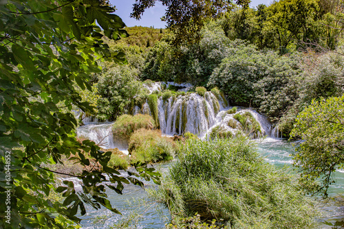 Waterfalls of Krka in dalmatia croatia close to split