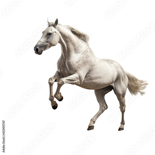 running white stallion transparent background