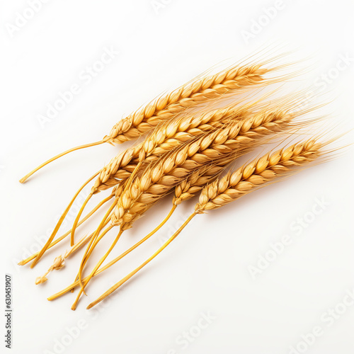Wheat on a white background AI Generative