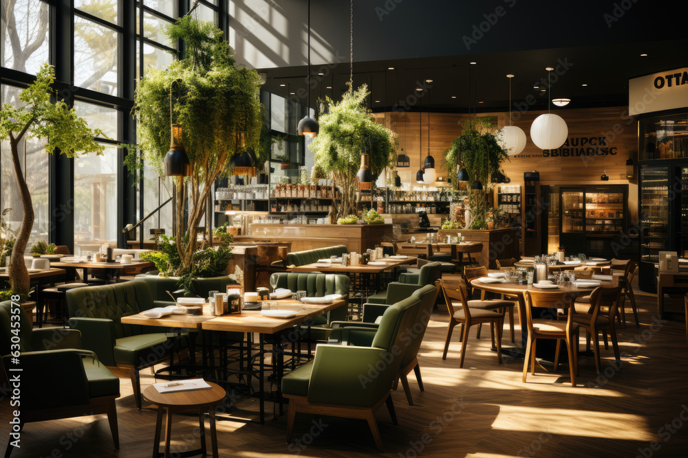 Obraz premium In the gourmet market, a restaurant has launched a new Korean style set of gourmet food. Created with Generative AI Technology.