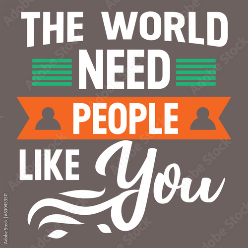 World people like you shirt