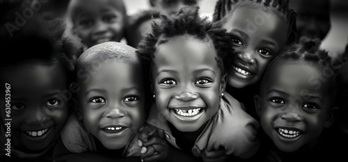 group of african children