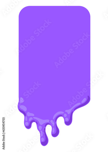 Dripping flowing slime. Toxic mucus smudges drips. Leaking paint streak.
