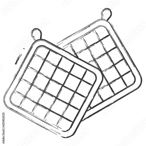 Vector hand drawn Pot Holder illustration