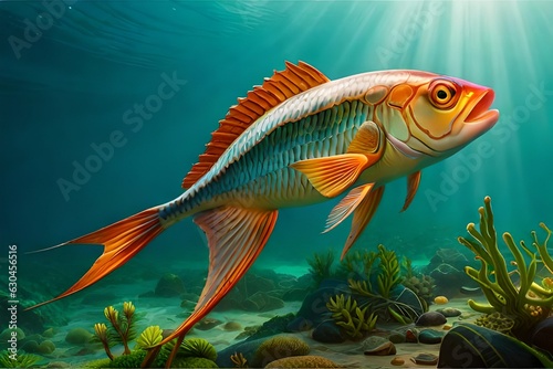 fish in aquarium by Generated with AI technology