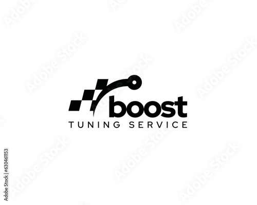 Mechanic logo, tuning service, icon company, vector illustration.
