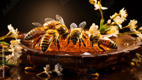 Beehive in a Blossoming Field: Nature's Bounty