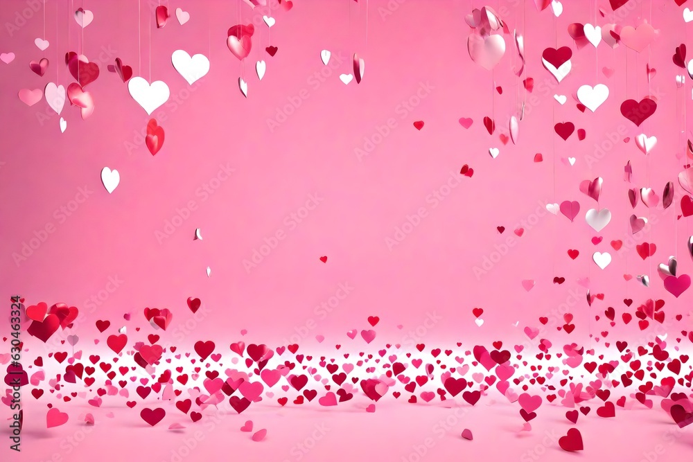 white and pink hearts falling generated by AI tool white and pink hearts falling generated by AI tool