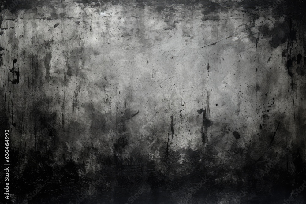 grungy textures and black painted concrete Generative AI