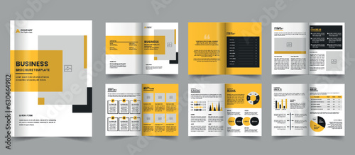 Company profile template corporate brochure layout design business brochure template design