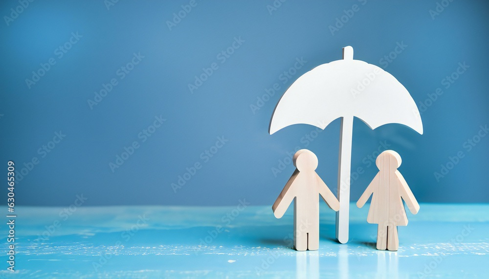 Umbrella symbol and people model on the table. concept of safety protection and health insurance, family security, health care day, car insurance
Umbrella symbol and people model on the table. concept of safety protection and health insurance, family security, health care day, car insurance
