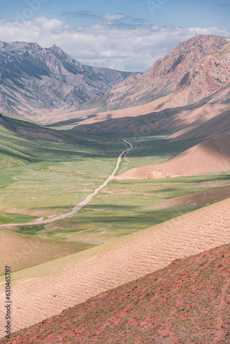 Mountains in Kyrgyzstan. Beautiful kyrgyz landscapes photo