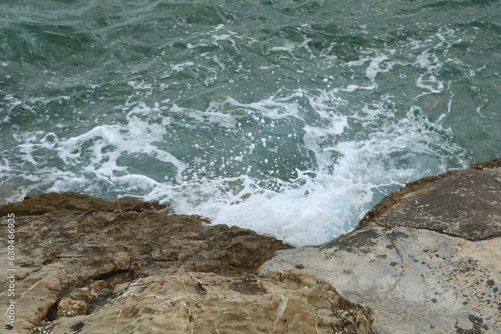 Dangerous water entry big waves on the Adriatic Sea in Croatia
Dangerous water entry big waves on the Adriatic Sea in Croatia