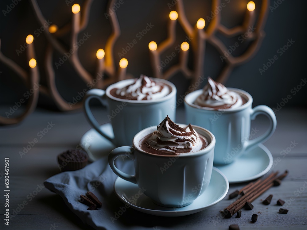 cup of coffee with chocolate Generated Ai cup of coffee with chocolate Generated Ai