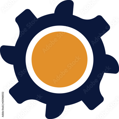 Set gear wheel icon. Gear logo button. Black silhouette isolated.Vector ilustration