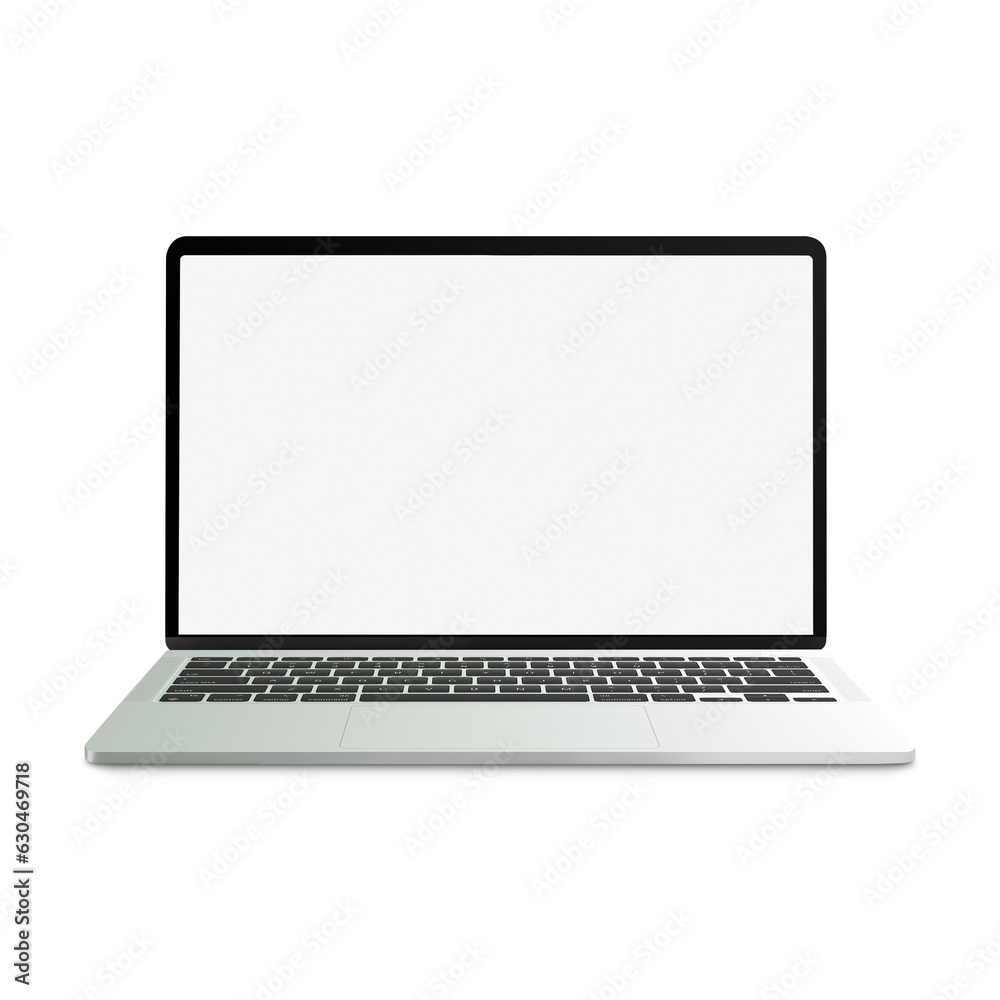 White Blank template laptop isolated on a white background White Blank template laptop isolated on a white background