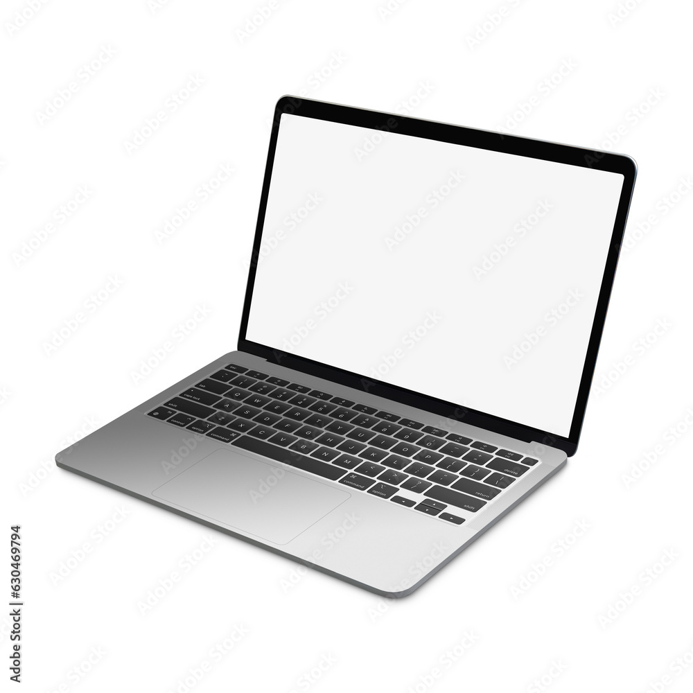 White Blank template laptop isolated on a white background White Blank template laptop isolated on a white background