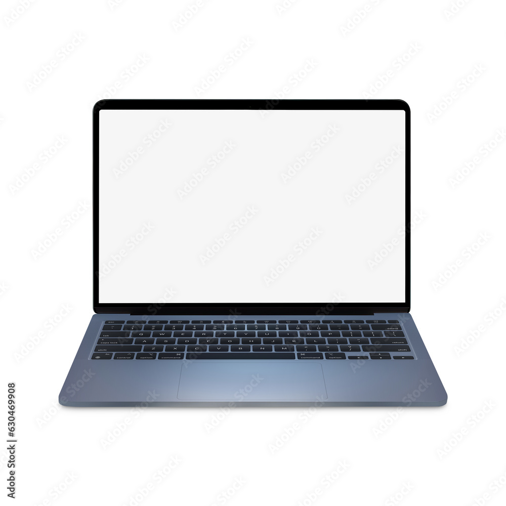 White Blank template laptop isolated on a white background White Blank template laptop isolated on a white background