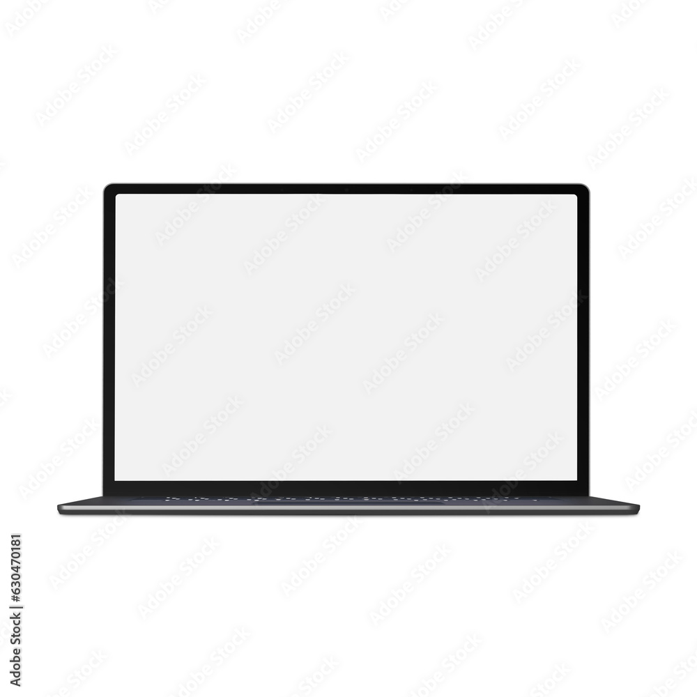 White Blank template laptop isolated on a white background White Blank template laptop isolated on a white background