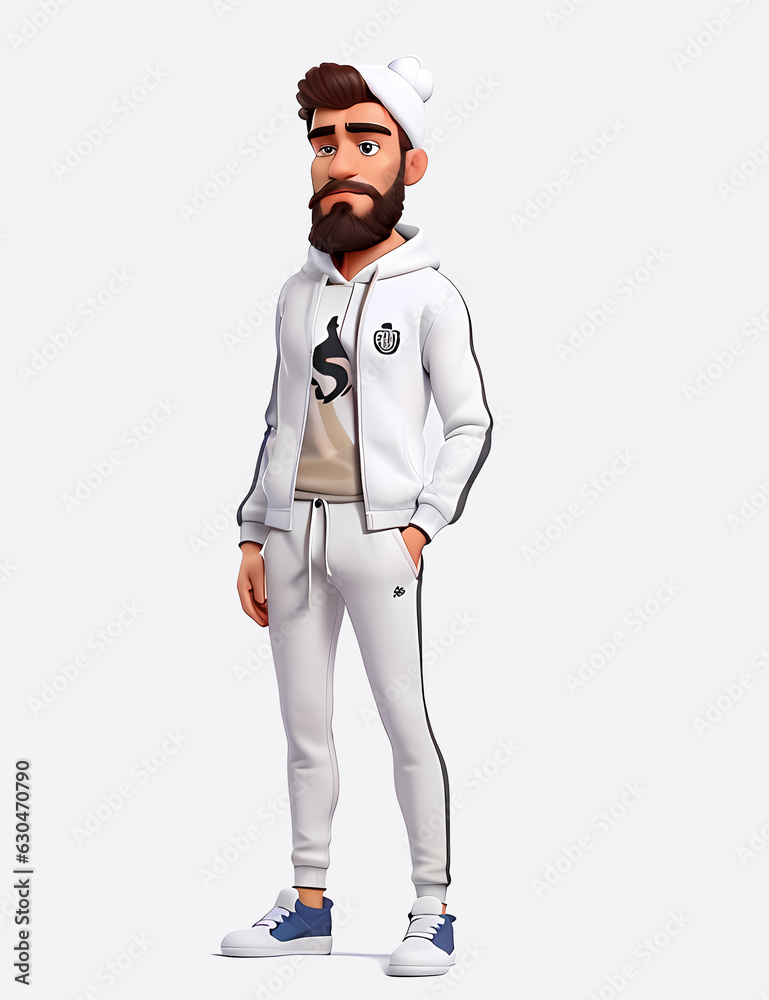 3D Rendering of Animated Cartoon 3D Character Wearing Arabic Outfits, Ai Generated 3D Rendering of Animated Cartoon 3D Character Wearing Arabic Outfits, Ai Generated