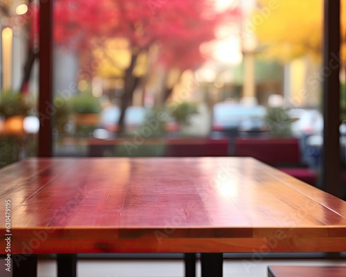 A blurred autumn background sets the stage for AIG30 s table.  Generative AI 