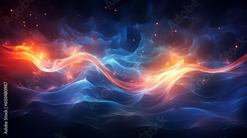 Energy Flow Background made with AI generative technology