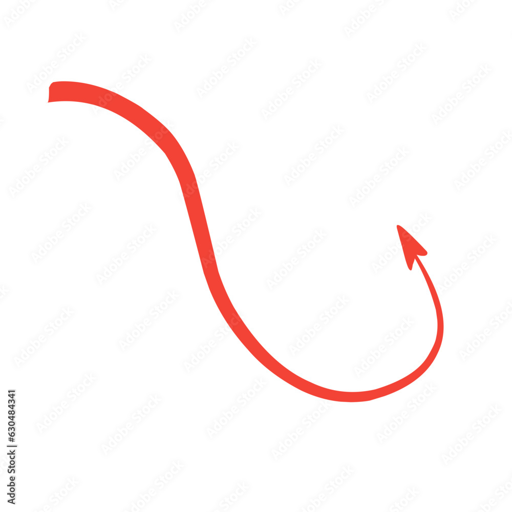 Red devil tail with arrow set Red devil tail with arrow set