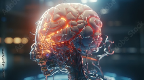 A synthetic brain is being created for future humanoid civilizations.  photo