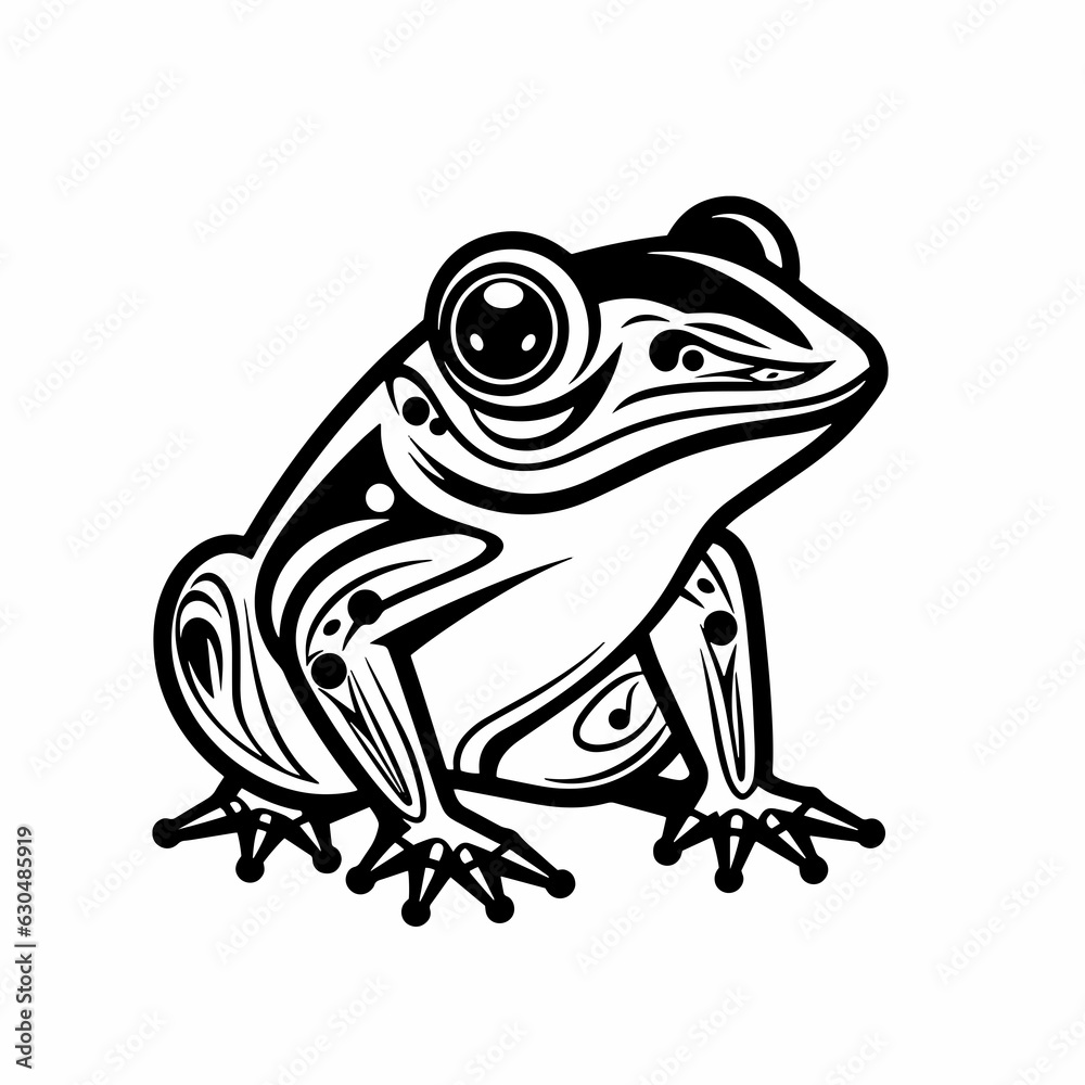 Naklejka premium Toad frog amphibian frog rapuha swamp river village Forest