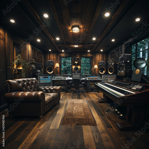 a beautiful recording studio