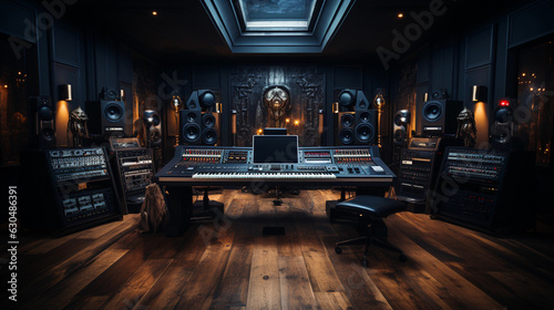 a beautiful recording studio photo