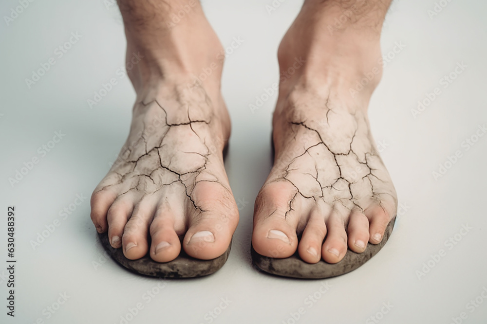 Fototapeta premium Close up rough-leg veins/varicose veins