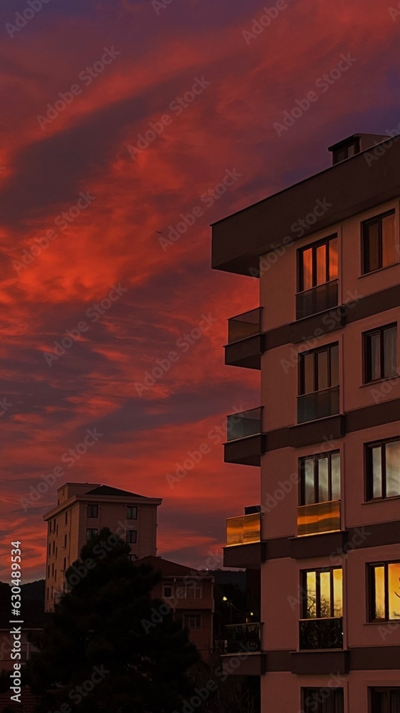 sunset in the city sunset in the city